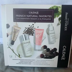 Caudalie essence, eye cream, serum, moisturizer